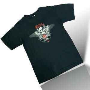 Vintage Y2K Bullet for My Valentine Band Tee Black Men’s Size Medium Skull Anvil